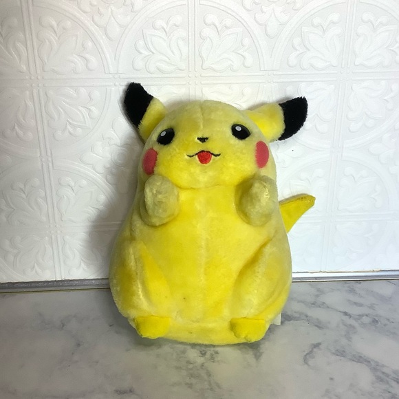 Nintendo Other - < Vintage 1998 Nintendo Talking I Choose You Pikachu Plush >